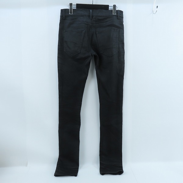 実際に弊社で買取させて頂いた【JPタグ】SAINT LAURENT PARIS/サンローラン 15AW コーティング ストレッチ スリム スキニーデニムパンツ 390001 Y899I/29の画像 1枚目