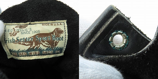 実際に弊社で買取させて頂いたRED WING/レッドウィング 四角犬タグ アイリッシュセッター モックトゥ ブーツ 8179/8.5Eの画像 6枚目