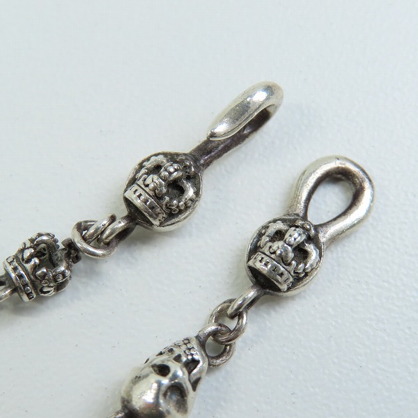 実際に弊社で買取させて頂いたJustin Davis/ジャスティンデイビス SKULL DIVINE/スカルディバイン チェーン SNJ126 50cmの画像 2枚目