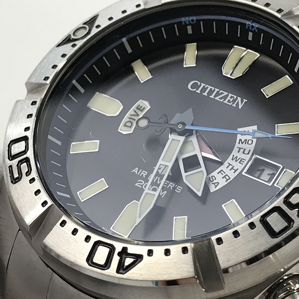 実際に弊社で買取させて頂いたCITIZEN/シチズン プロマスター 電波ソーラー エアダイバーズ/H112-T016651の画像 5枚目