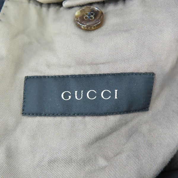 実際に弊社で買取させて頂いたGUCCI/グッチ 2Bテーラードジャケット 48の画像 2枚目