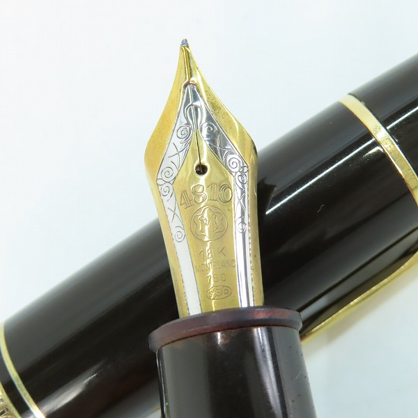 実際に弊社で買取させて頂いたMONTBLANC/モンブラン 作家シリーズ ヘミングウェイ マイスターシュテュック 万年筆ペン先18K-750