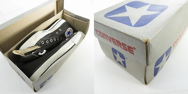 実際に弊社で買取させて頂いたCONVERSE/コンバース ビンテージ  USA製  80's オールスターハイ バスケットボール ブラック 1-9160/7の画像 8枚目