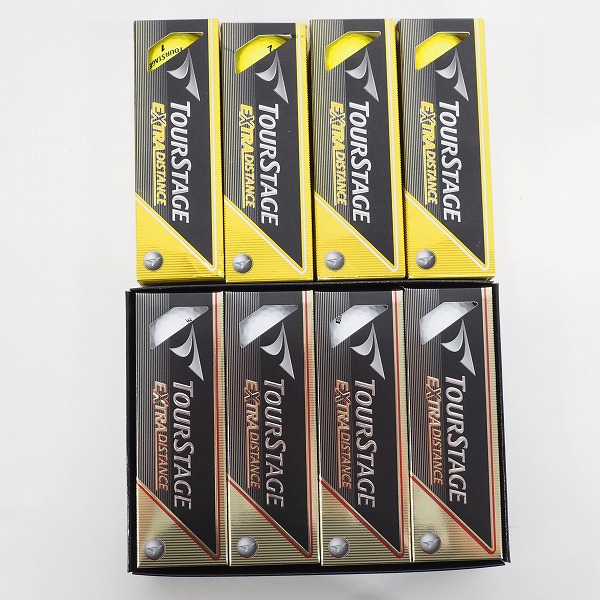 実際に弊社で買取させて頂いた【未使用】BRIDGESTONE/ブリヂストン TOURSTAGE/ツアーステージ EXTRA DISTANCE ゴルフボール 2色 計2ダース