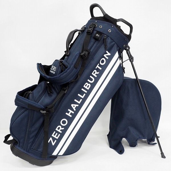 実際に弊社で買取させて頂いたZERO HALLIBURTON/ゼロハリバートン ゴルフ スタンド式 7分割キャディバッグ ネイビー