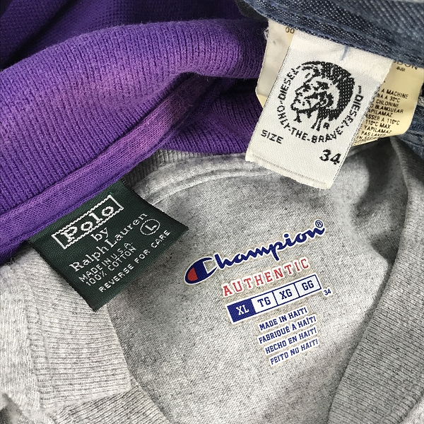 実際に弊社で買取させて頂いた【おまとめ】ディーゼル/ラルフローレン/チャンピオン 等 Tシャツ/半袖シャツ/ハーフパンツ 他の画像 1枚目