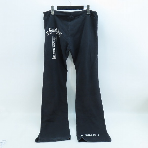 実際に弊社で買取させて頂いたCHROME HEARTS/クロムハーツ USA製 FUCK YOU プリント スウェットパンツ Mの画像 1枚目