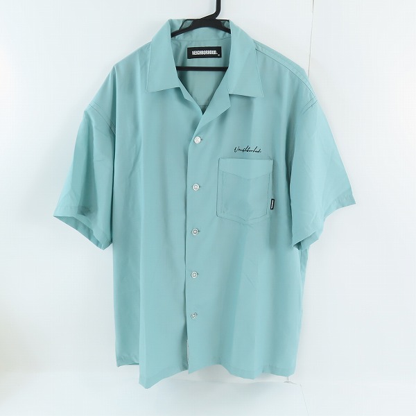実際に弊社で買取させて頂いたNEIGHBORHOOD/ネイバーフッド 22SS PIPING/E-SHIRT/パイピング オープンカラー 半袖シャツ 221TSNH-SHM03/XL