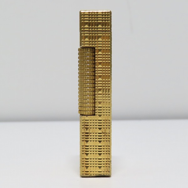実際に弊社で買取させて頂いたdunhill/ダンヒル サイドローラー ガスライター ゴールドカラーの画像 3枚目