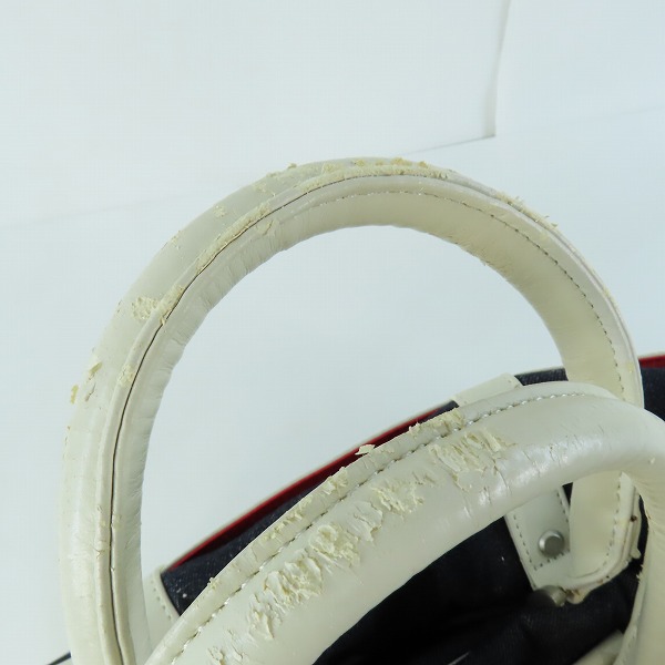 実際に弊社で買取させて頂いた【難有り】EVISU/エヴィス デニム生地カモメ トート/ボストンバッグの画像 7枚目