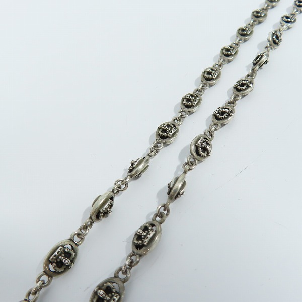 実際に弊社で買取させて頂いたJustin Davis/ジャスティンデイビス QE2 クラウン チェーンネックレス SNJ120 50cmの画像 3枚目