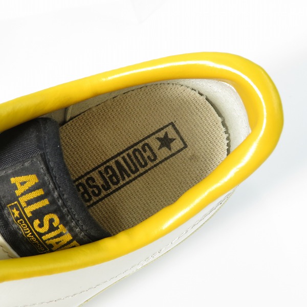 実際に弊社で買取させて頂いたCONVERSE/コンバース 日本製 ONE STAR OX/ワンスター レザーシューズ イエロー/US9.5の画像 4枚目