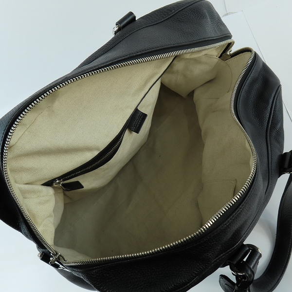 実際に弊社で買取させて頂いたGUCCI/グッチ キャリーオンダッフル インターロッキングG レザー ボストンバッグ 322055の画像 3枚目