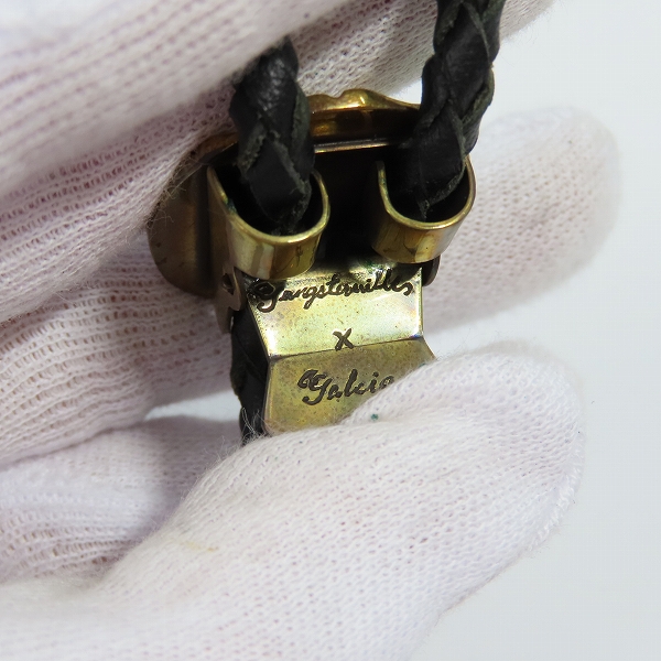 実際に弊社で買取させて頂いた（5）GANGSTERVILLE×Galcia/ギャングスタービル×ガルシア G ループタイ/ボロタイ/ブラス/シルバーの画像 3枚目