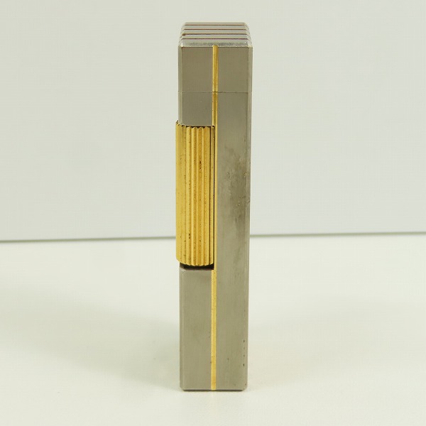 実際に弊社で買取させて頂いたdunhill/ダンヒル サイドローラー ガスライター ストライプ シルバー×ゴールドの画像 3枚目