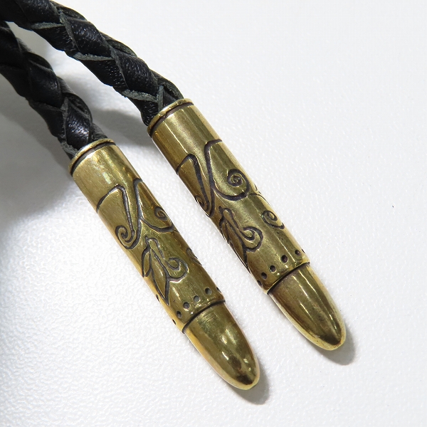 実際に弊社で買取させて頂いたGANGSTERVILLE×Galcia/ギャングスタービル×ガルシア G ループタイ/ボロタイ/ブラス/シルバーの画像 4枚目