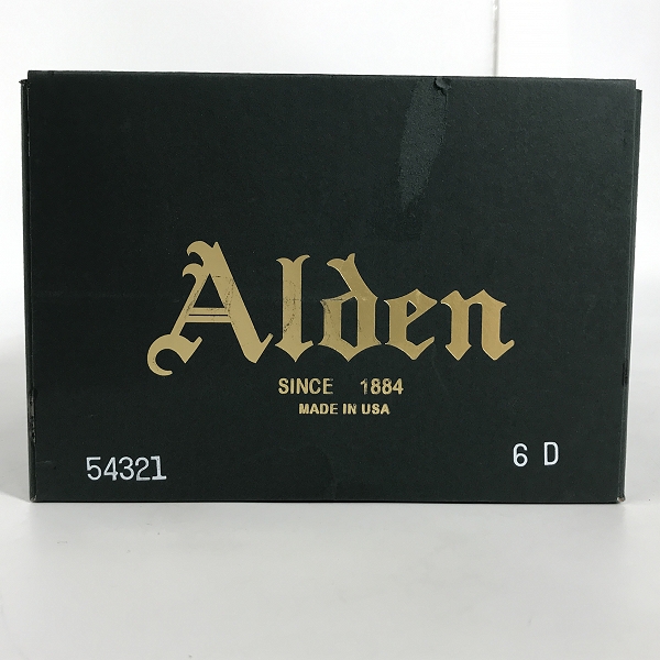 実際に弊社で買取させて頂いたALDEN/オールデン シェルコードバン Vチップ レザーシューズ 54321/6Dの画像 8枚目