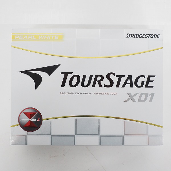 実際に弊社で買取させて頂いた【未使用】ブリジストン TOUR STAGE/ツアーステージ X01 ゴルフボール PEARL WHUTE/パールホワイト 1ダースの画像 2枚目