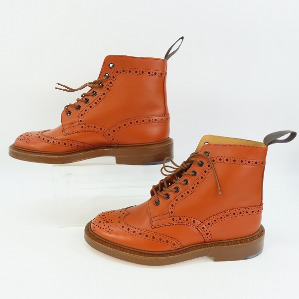 実際に弊社で買取させて頂いたTrickers/トリッカーズ MOLTON/モールトン カントリーブーツ ウイングチップ M2508/6.5の画像 3枚目