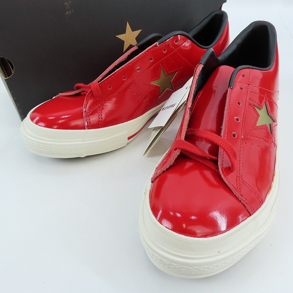 実際に弊社で買取させて頂いた【未使用】CONVERSE/コンバース ONE STAR WAJIMA OX RED  ワンスター レッド レザー/10.5