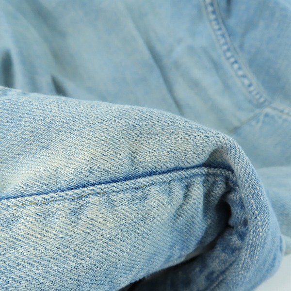 実際に弊社で買取させて頂いた【未使用】HYSTERIC GLAMOUR/ヒステリックグラマー Oh Yeah刺繍 USED加工 デニムウエスタンシャツ 02191AH10/Sの画像 8枚目