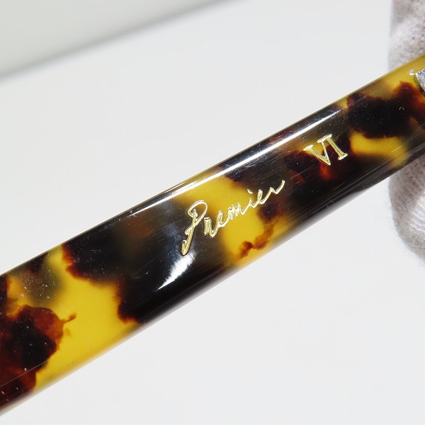 実際に弊社で買取させて頂いた泰八郎謹製/タイハチロウキンセイ 手造 Premier VI クリア×デミ柄 メガネフレーム/アイウェアの画像 6枚目