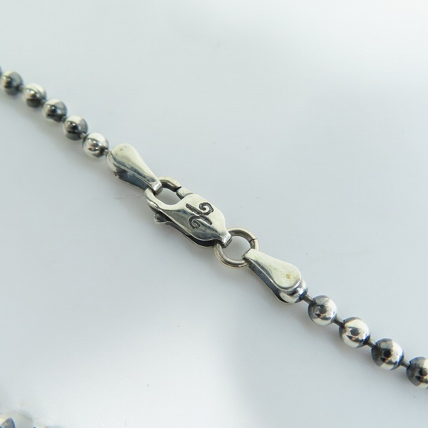 実際に弊社で買取させて頂いた(1)GANGSTERVILLE×Galcia/ギャングスタービル×ガルシア ROSARY/ロザリオ ネックレス シルバー925×ブラスの画像 6枚目