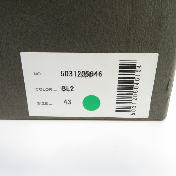 実際に弊社で買取させて頂いたalfredoBANNISTER/アルフレッドバニスター サイドジップ レザー ブーツ 5031205046/43の画像 9枚目