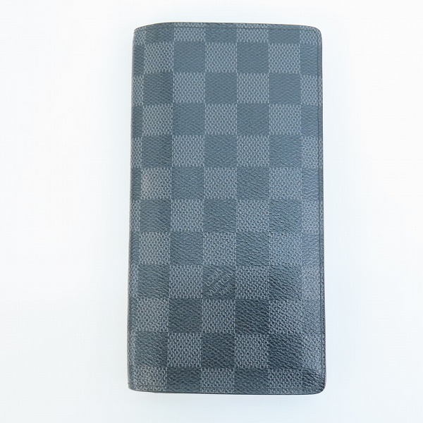 実際に弊社で買取させて頂いたLOUIS VUITTON/ルイヴィトン ポルトフォイユ ブラザ ダミエ グラフィット 二つ折り 長財布/財布 N62665の画像 1枚目