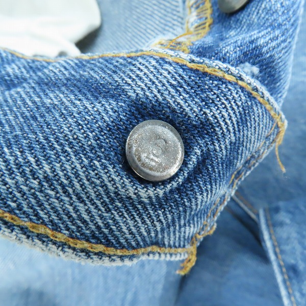実際に弊社で買取させて頂いたLEVI'S/リーバイス 501 ヴィンテージ 66後期 刻印6 スモールe ボタンフライ デニムパンツ/W32の画像 7枚目