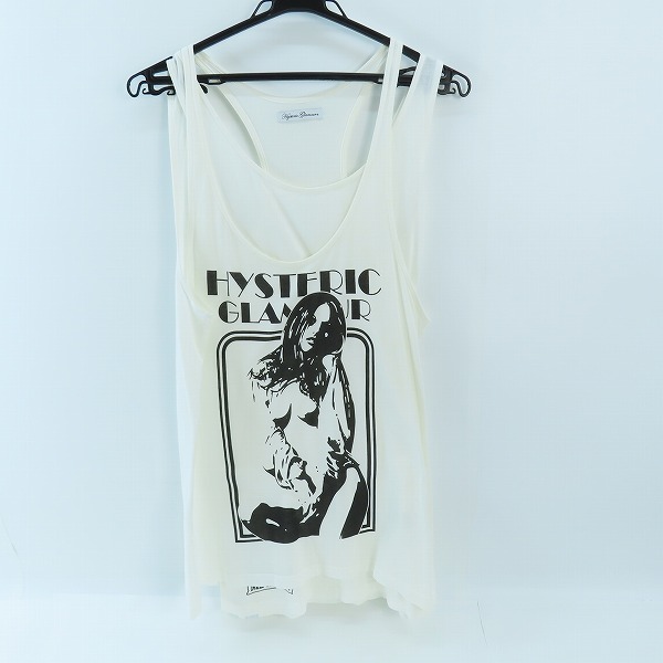実際に弊社で買取させて頂いたHYSTERIC GLAMOUR/ヒステリックグラマー レイヤード プリント タンクトップ FREE