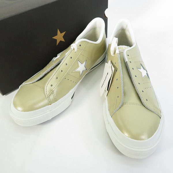 実際に弊社で買取させて頂いたCONVERSE/コンバース ONE STAR CELERITY OX ワンスター GLD/WHT/9