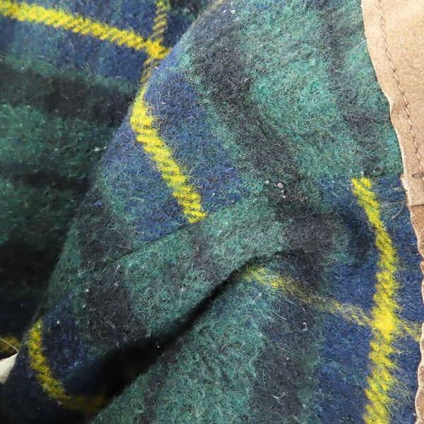 実際に弊社で買取させて頂いたSCHOTT/ショット カバーオール/スエードレザー/裏地チェック/40の画像 6枚目