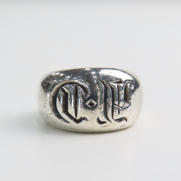 実際に弊社で買取させて頂いたCHROME HEARTS/クロムハーツ CHシールスタンプリング 16.5号の画像 1枚目