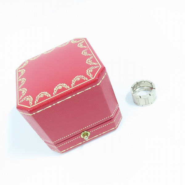 実際に弊社で買取させて頂いたCartier/カルティエ タンクフランセーズ ラージ AU750/K18WG/ホワイトゴールド リング 48/8-9号 の画像 6枚目