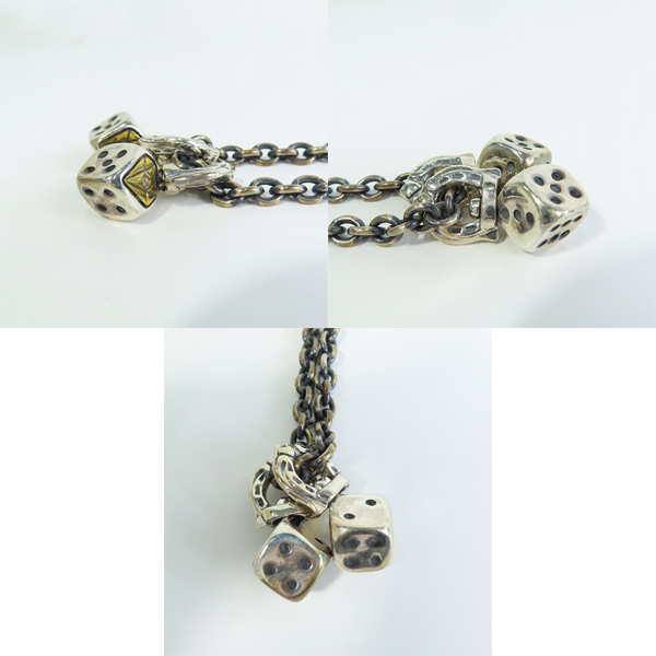 実際に弊社で買取させて頂いたGangsterville×galcia/ギャングスタービル×ガルシア DICE TOP/CHIAN SET/ダイス ネックレスの画像 2枚目