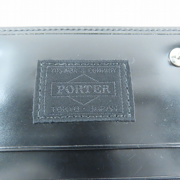 実際に弊社で買取させて頂いたmastermind/マスターマインド×PORTER/ポーター カード レザーケースの画像 5枚目