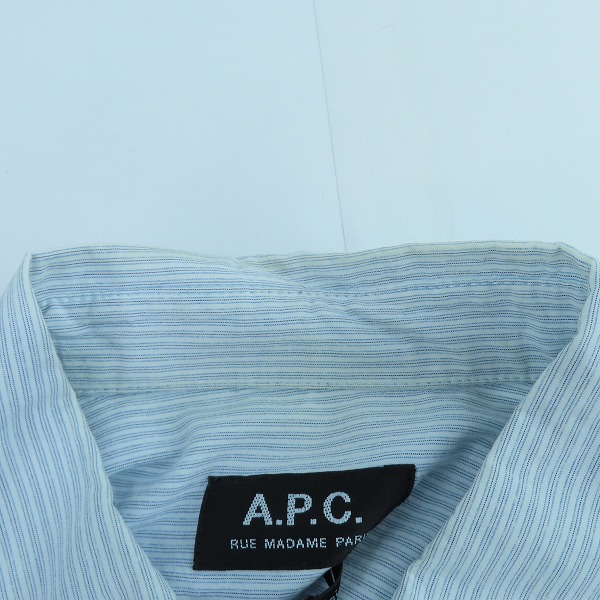 実際に弊社で買取させて頂いたA.P.C./アーペーセー チェック/ストライプ柄 長袖/半袖 シャツ 3点セットの画像 3枚目