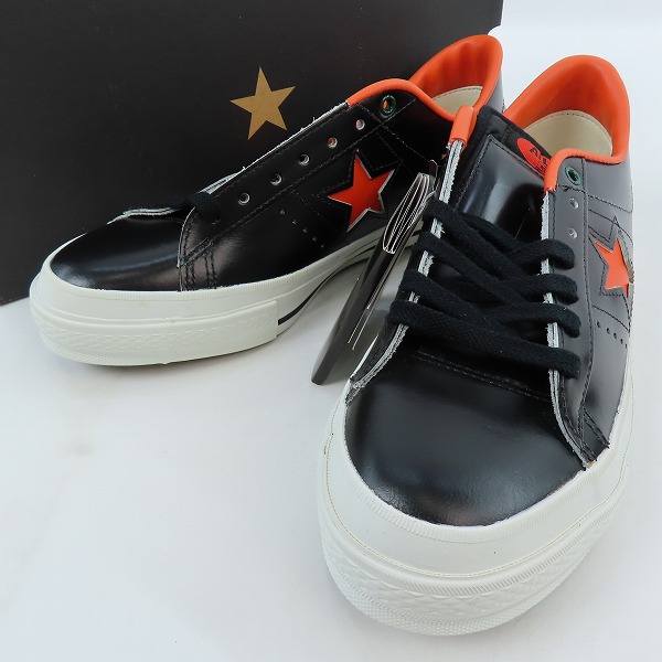 実際に弊社で買取させて頂いた【未使用】CONVERSE/コンバース ONE STAR P&F OX BLACK ハロウィン限定 ワンスター レザー/8.5
