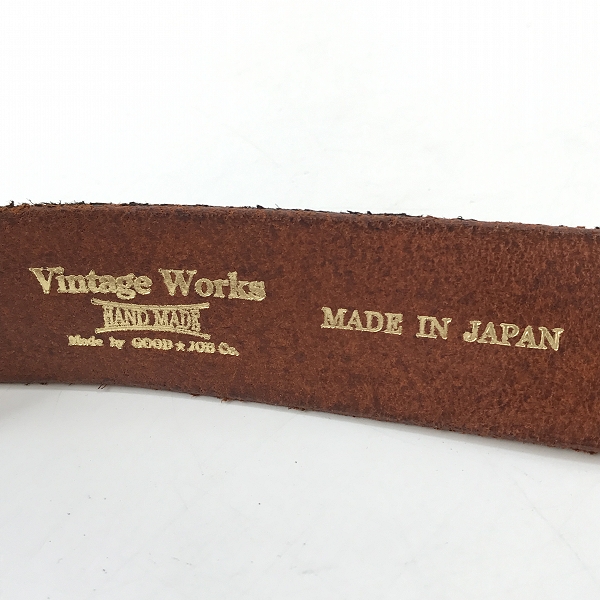 実際に弊社で買取させて頂いたVINTAGE WORKS/ヴィンテージ ワークス レザーベルト DH5737 33/84の画像 4枚目