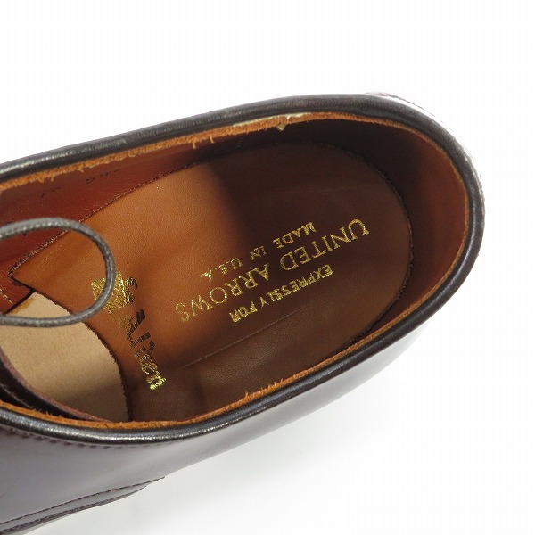 実際に弊社で買取させて頂いたALDEN×UNITED ARROWS/オールデン×ユナイテッドアローズ コードバン Vチップ 5432 7.5Dの画像 4枚目