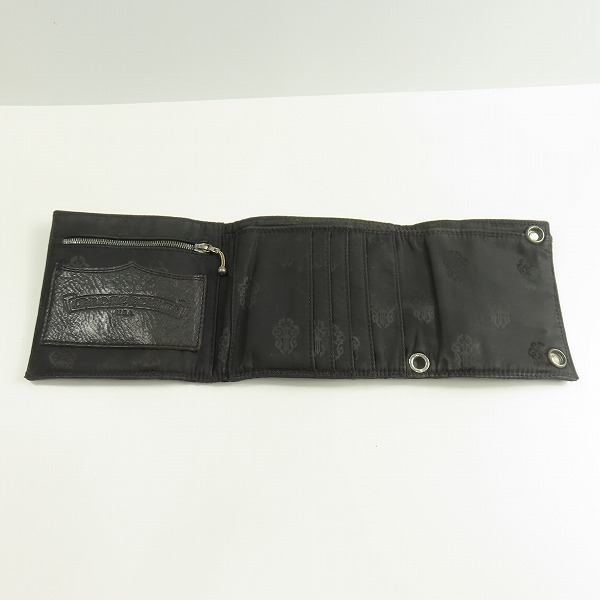 実際に弊社で買取させて頂いたCHROME HEARTS/クロムハーツ 3FOLD ナイロン ウォレット  の画像 4枚目