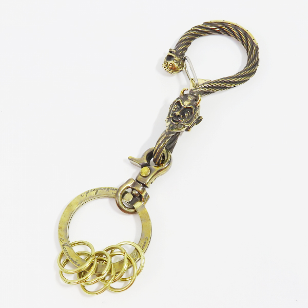 実際に弊社で買取させて頂いた（2）Gangsterville×galcia/ギャングスタービル×ガルシア キーホルダー DEVIL/デビル ブラス 真鍮 キーフック 15cm