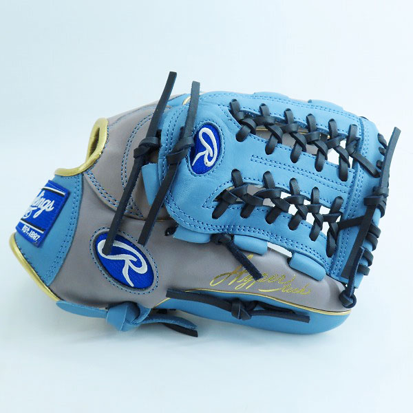 実際に弊社で買取させて頂いたRawlings/ローリングス HYPER TECH COLOR SYNC/ハイパーテックカラー 軟式/オールラウンド/右投げ グローブ GR2FHTCN55Wの画像 1枚目