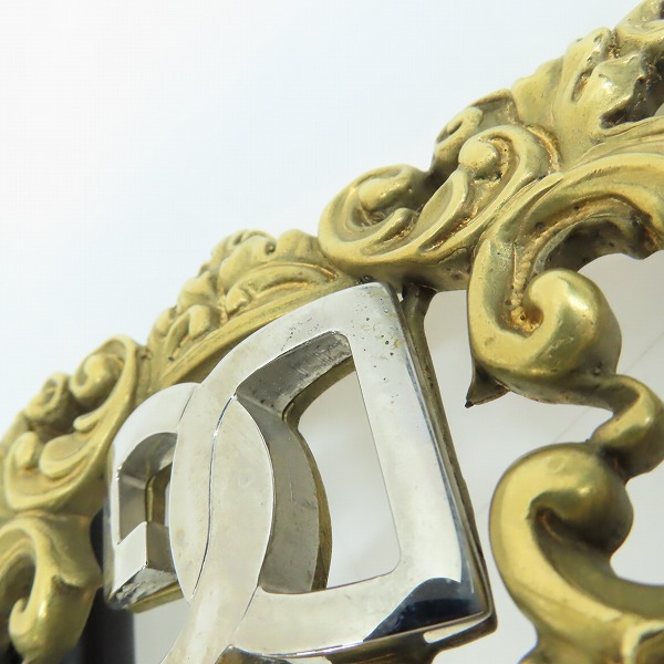 実際に弊社で買取させて頂いたDOLCE&GABBANA/ドルチェ&ガッバーナ DGバックル レザーベルト 95cmの画像 7枚目