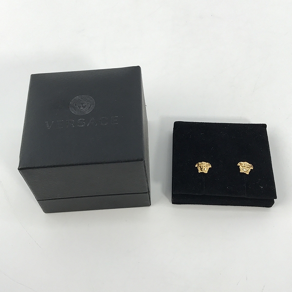 実際に弊社で買取させて頂いたVERSACE/ヴェルサーチ メドゥーサ ロゴ ピアスの画像 7枚目
