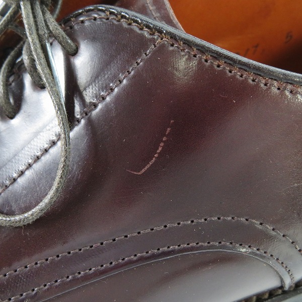 実際に弊社で買取させて頂いたALDEN×UNITED ARROWS/オールデン×ユナイテッドアローズ コードバン Vチップ 5432 7.5Dの画像 7枚目