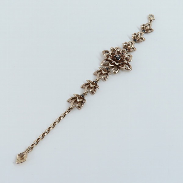 実際に弊社で買取させて頂いたKONRON/コンロン グレースブレスレット シルバーにピンクゴールドコーティングの画像 6枚目