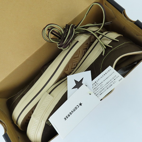 実際に弊社で買取させて頂いた【未使用】CONVERSE/コンバース ONE STAR GRAIN OX ワンスター /BROWN/9.5の画像 7枚目