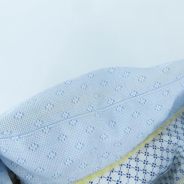 実際に弊社で買取させて頂いたETRO/エトロ 襟柄切替 長袖シャツ ブルー系 37の画像 6枚目